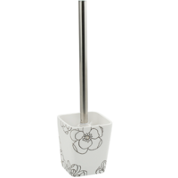 Ерш напольный, акриловый, со стразами, белый